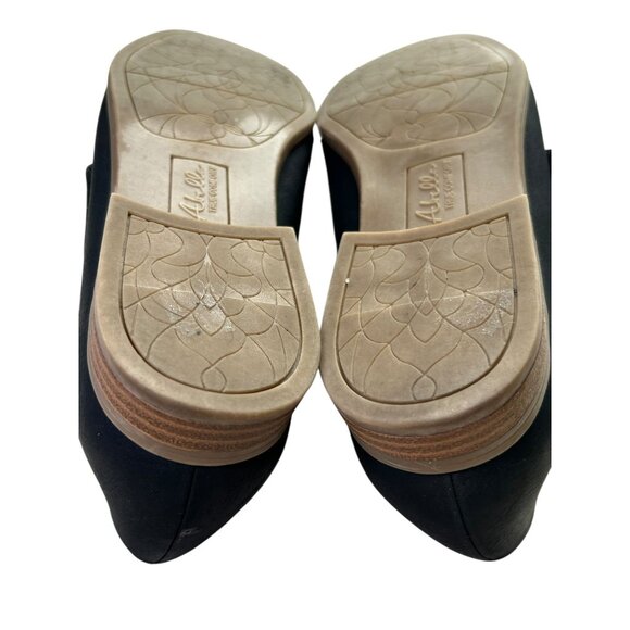 Abella True Comfort Mollie Black Shoes Women's 6M Flats Adjustable Hook & Loop - Picture 12 of 14